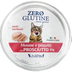 Unipro Cat Zero Glutine Gatto Con Prosciutto 85g