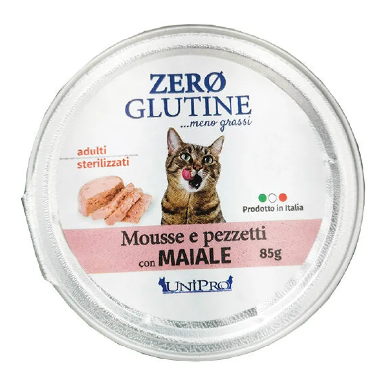 Unipro GattoZero Glutine Con Maiale 85g