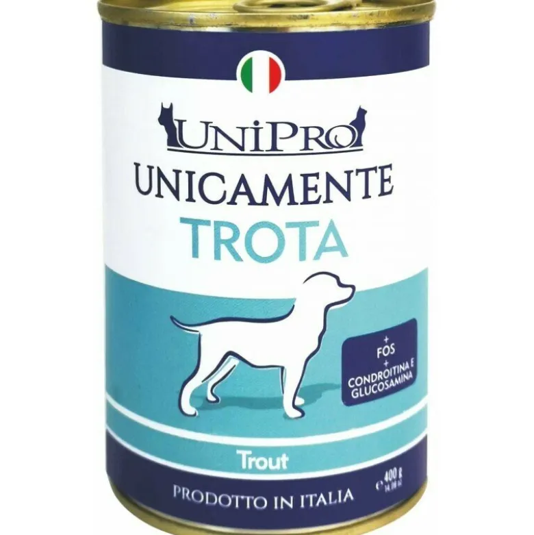 Unipro Unicamente Trota Cibo Umido Cani Adulti Barattolo 400g