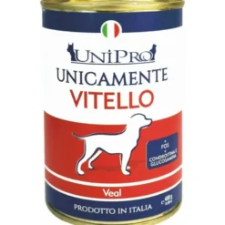 Unipro Unicamente Vitello Cibo Umido Cani Adulti Barattolo 400g