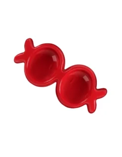 United Pets Fish Kiss Ciotola Cibo e Acqua Per Gatti Colore Rosso