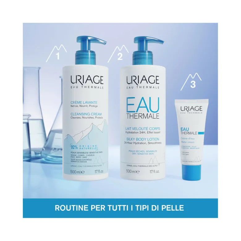 Uriage Creme Lavante pelle viso corpo e capelli 500ml