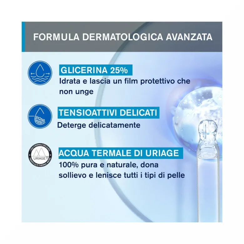 Uriage Olio Lavante 1 Litro - Detergente Idratante Viso Corpo