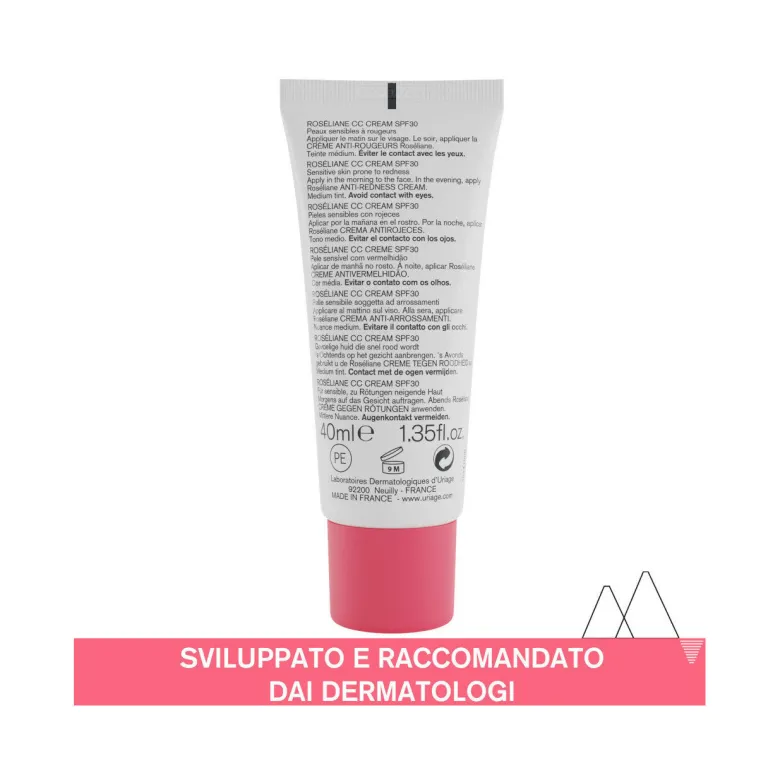 Uriage Roseliane CC Cream SPF30 idratante protettiva colorazione media 40ml