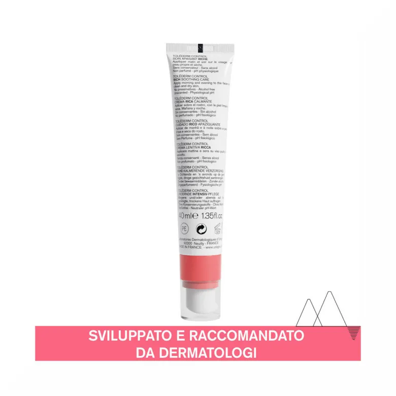 Uriage Toléderm Control Crema Lenitiva Ricca 40ml