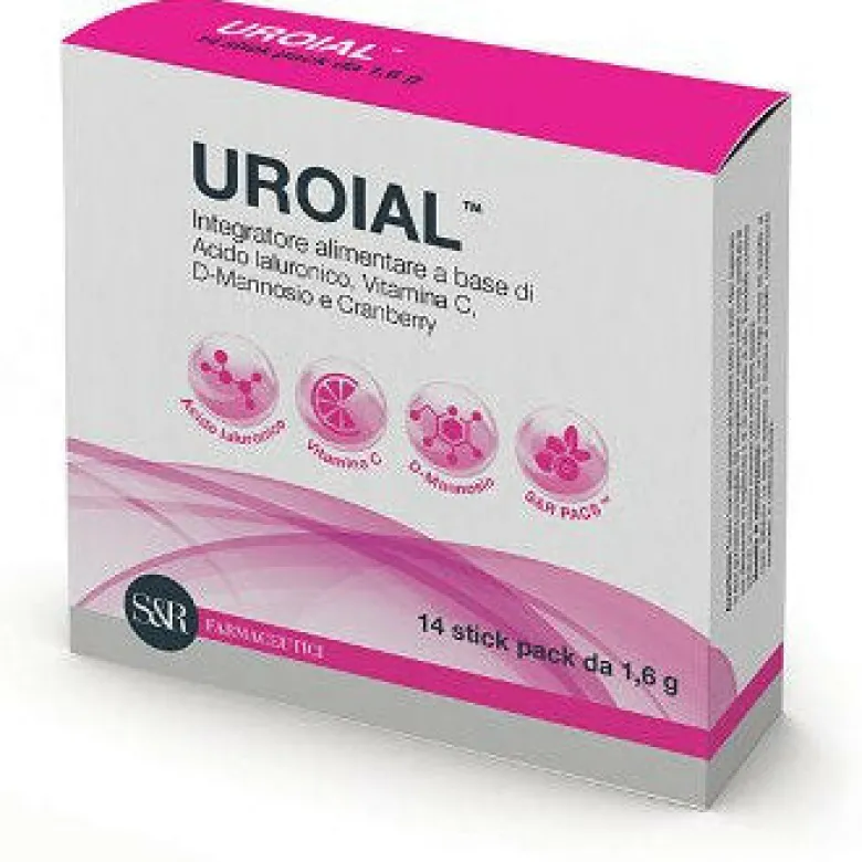 Uroial integratore alimentare drenante e per la prevenzione della cistite 14 bustine
