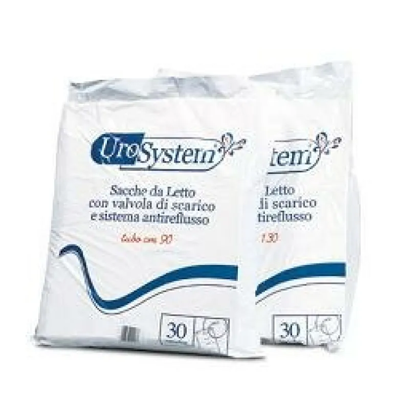 Urosystem Sacca Di Drenaggio Da Letto Incontinenza Tubo 130cm Con Scarico 30 Pezzi