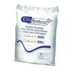 Urosystem Sacca Di Drenaggio Da Gamba Incontinenza Tubo 35cm 30 Pezzi
