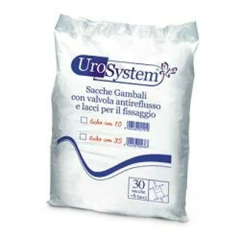 Urosystem Sacca Di Drenaggio Da Gamba Incontinenza Tubo 35cm 30 Pezzi