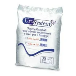 Urosystem Sacca Di Drenaggio Da Gamba Incontinenza Tubo 35cm 30 Pezzi