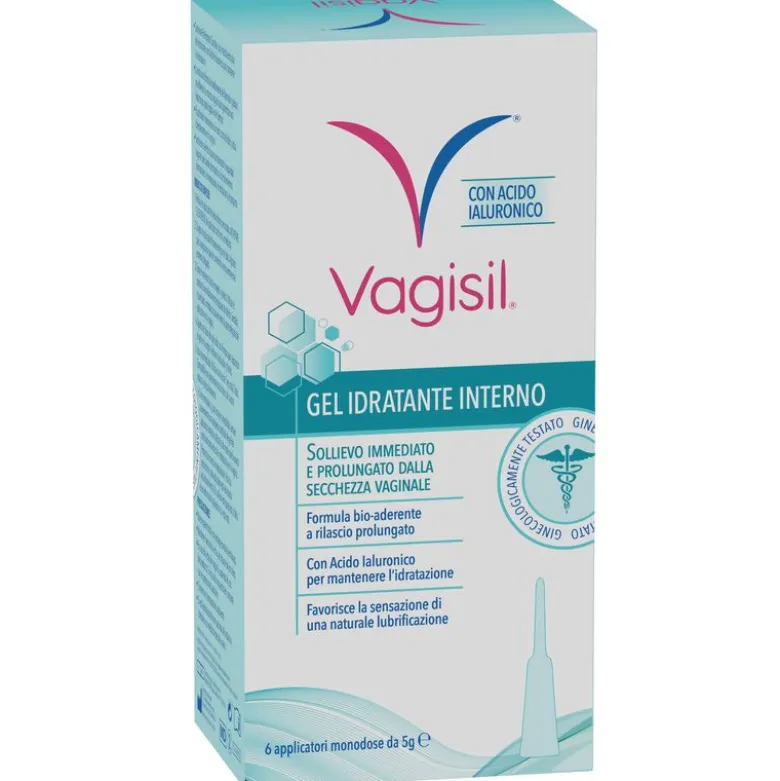 Vagisil Gel Lubrificante Idratante Interno Con Acido Ialuronico 6 Applicatori Monodose 30g