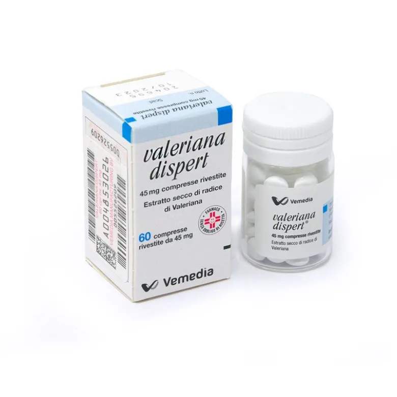Valeriana Dispert Ipnotico e Sedativo 60 compresse rivestite 45mg