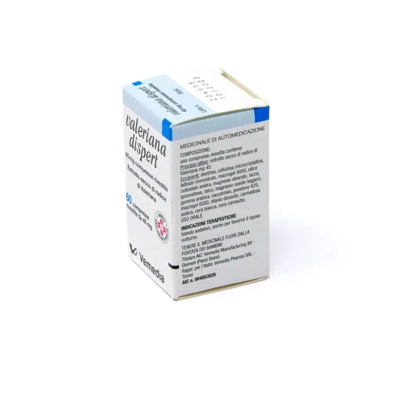 Valeriana Dispert Ipnotico e Sedativo 60 compresse rivestite 45mg
