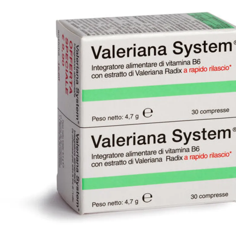 Valeriana System a rapido rilascio per favorire il sonno 60 compresse