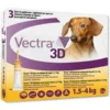 Vectra 3D Soluzione Antiparassitaria per cani da 1,5-4 kg giallo 3 pipette