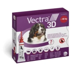 Vectra 3D Spot-on 3x8ml Antiparassitario Cani >40kg Tappo Rosso