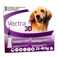 Vectra 3D Viola Antiparassitario Cani 25-40 Kg 3 Pipette