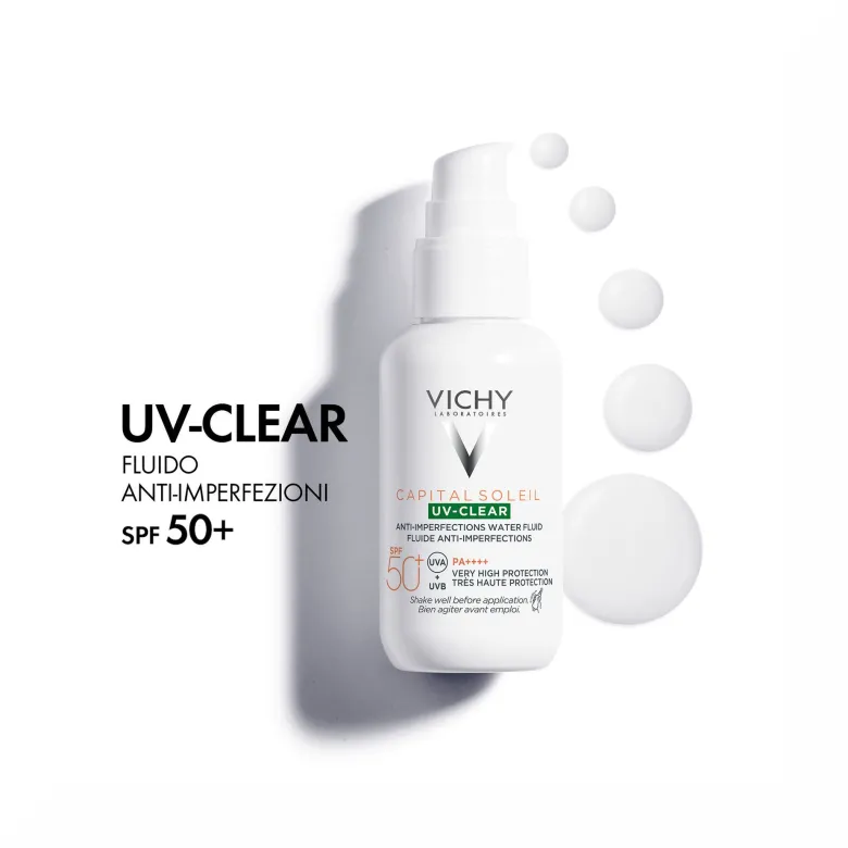 Vichy Capital Soleil UV-Clear Fluido Anti-Imperfezioni SPF50+