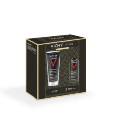 Vichy Cofanetto Regalo Natale Uomo Hydra Mag C Gel Doccia 200ml + Sensi Shave Schiuma da Barba 20ml