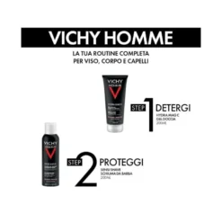 Vichy Cofanetto Regalo Natale Uomo Hydra Mag C Gel Doccia 200ml + Sensi Shave Schiuma da Barba 20ml