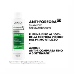 Vichy Dercos DT Shampoo Antiforfora DS Capelli Secchi 200ml