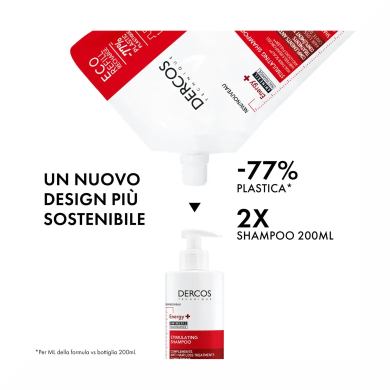 Vichy Dercos DT Shampoo Energy+ 200 ml