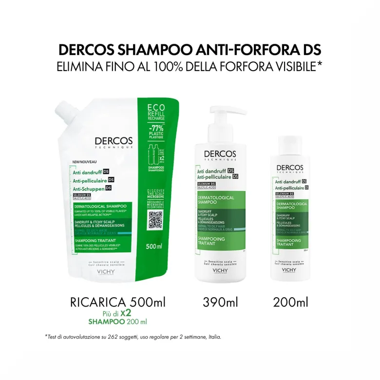 Vichy Dercos shampoo antiforfora capelli grassi 200 ml