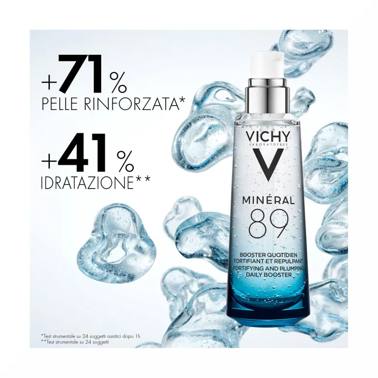 Vichy Mineral 89 Booster quotidiano fortificante e rimpolpante con acido ialuronico 75 ml