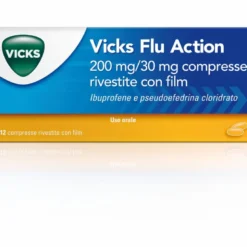 Vicks Flu Action per febbre e raffreddore 12 compresse