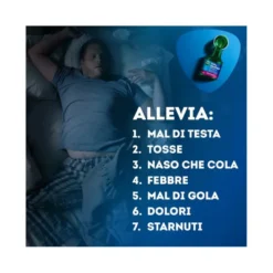 Vicks MediNait Sciroppo Contro Sintomi D'Influenza Raffreddore/Febbre/Tosse 180ml
