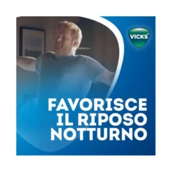 Vicks MediNait Sciroppo Contro Sintomi D'Influenza Raffreddore/Febbre/Tosse 180ml