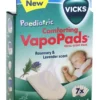 Vicks Pediatric Comforting VapoPads ricariche al rosmarino e lavanda +3m 7 pezzi