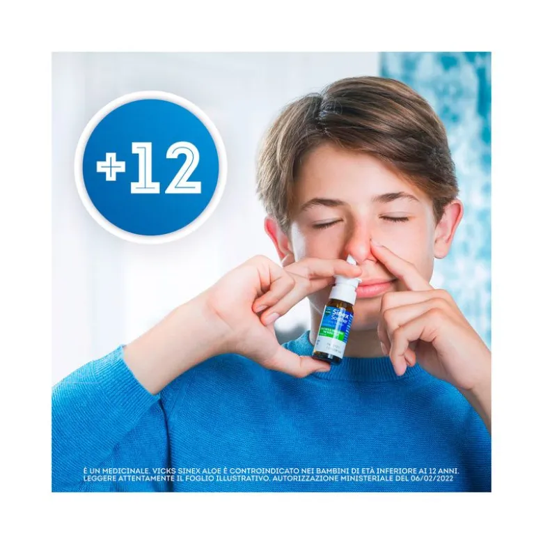 Vicks Sinex Spray Nasale Per Naso Chiuso Con Aloe Vera 15ml