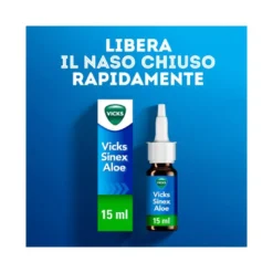 Vicks Sinex Spray Nasale Per Naso Chiuso Con Aloe Vera 15ml
