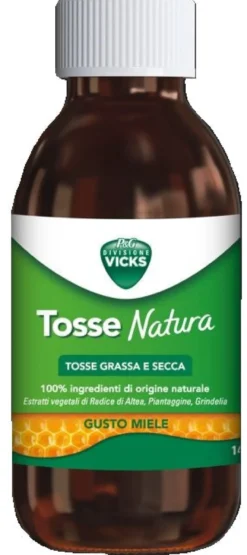 Vicks Tosse Natura Tosse Grassa e Secca Gusto Miele 140 ml