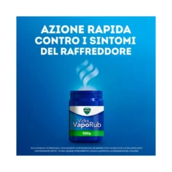 Vicks VapoRub Rimedio Per Raffreddore/Mal Di Gola/Tosse/Naso Chiuso Vasetto 100g
