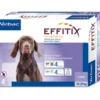 Virbac Effitix 134mg/1200mg Soluzione Spot-on per cani 10-20kg 4 pipette