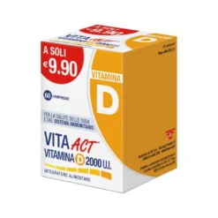 Vita Act Vitamina D 2000 U.I. per la salute di ossa e sistema immunitario 60 compresse