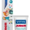 Vitis Junior Spazzolino per bambini oltre i 6 anni 1 pezzo colori assorti + Gel Dentifricio 15ml