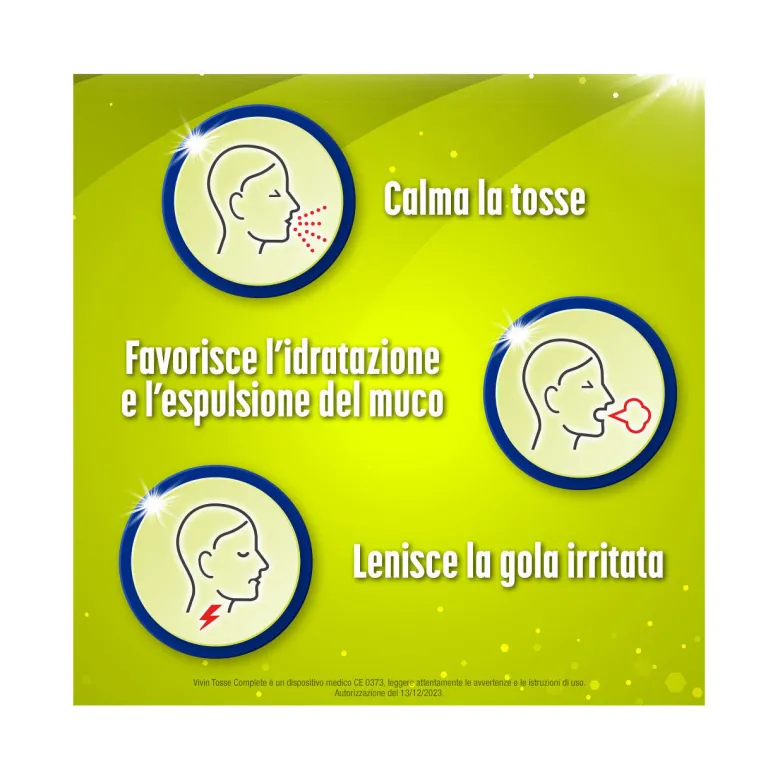 Vivin Tosse Complete 3in1 Tosse Secca Grassa Mal Di Gola Sciroppo 150ml