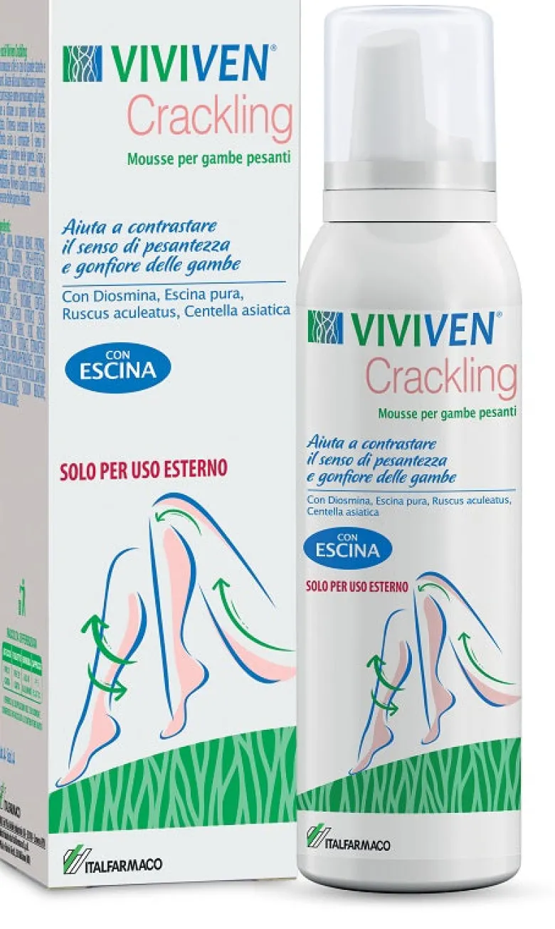 Viviven Crackling Mousse Gambe Pesanti 150ml