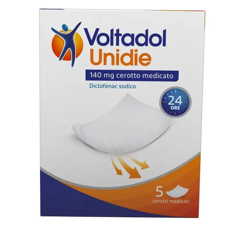 Voltadol Unidie Antifiammatorio Fino 24ore Diclofenac Dolori Muscolari Articolari 5 Cerotti Medicati