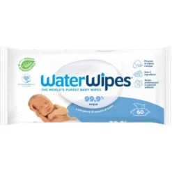 Waterwipes Salviette Neonato Biodegradabili 60 Pezzi