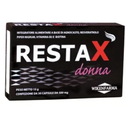 Wikenfarma Restax Donna utili nutrienti per il benessere del capello 30 capsule
