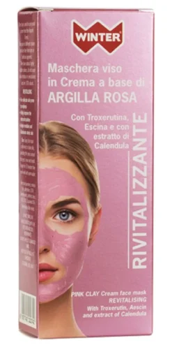 Winter Maschera Viso In Crema a Base di Argilla Rosa Rivitalizzante 50ml