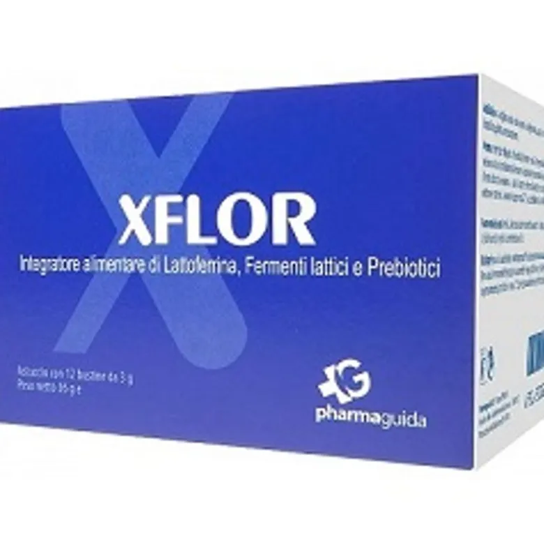 XFlor integratore alimentare di Lattoferrina Inulina e fermenti lattici 12 bustine