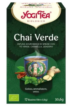 Yogi Tea Chai Verde infuso ayurvedico bio 17 bustine filtro