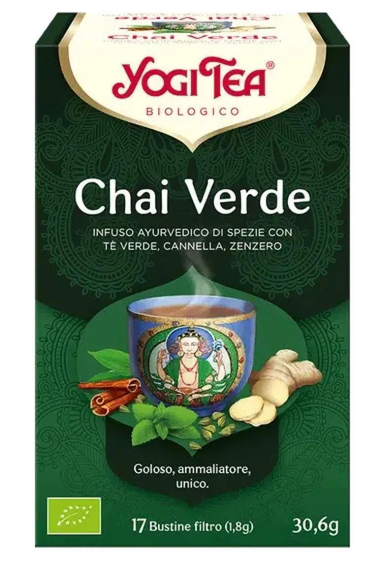 Yogi Tea Chai Verde infuso ayurvedico bio 17 bustine filtro