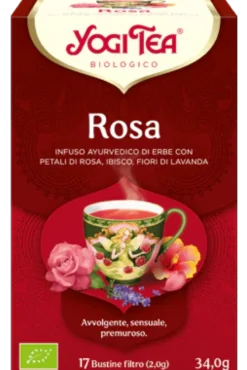 Yogi Tea Rosa infuso ayurvedico bio 17 bustine filtro