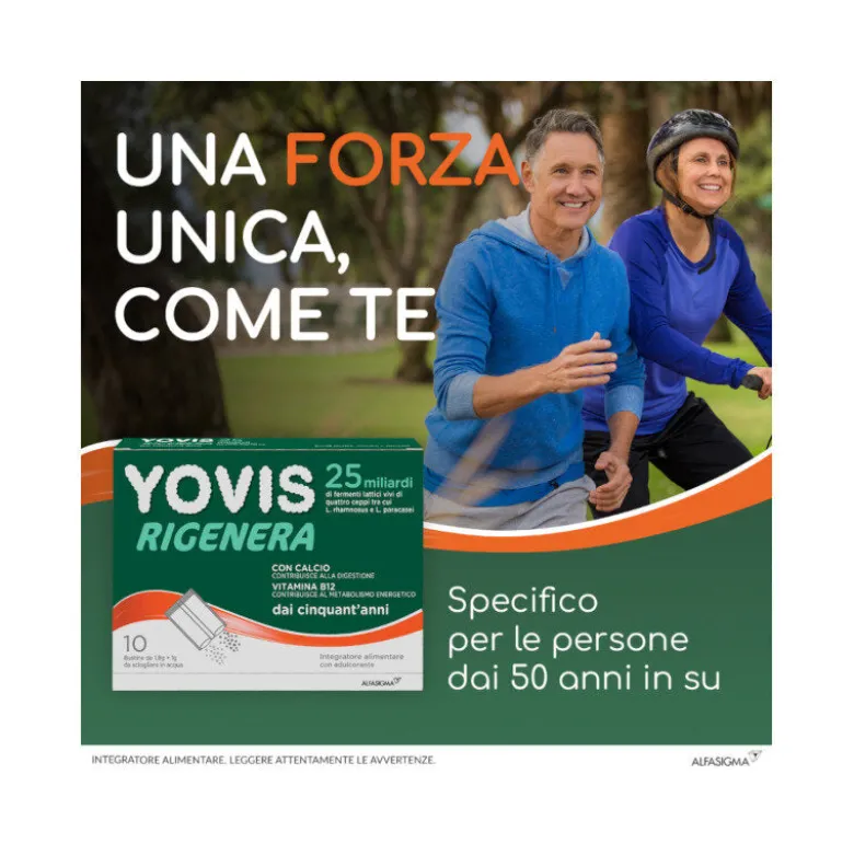 Yovis Rigenera 10 Bustine - Probiotico per Benessere Intestinale